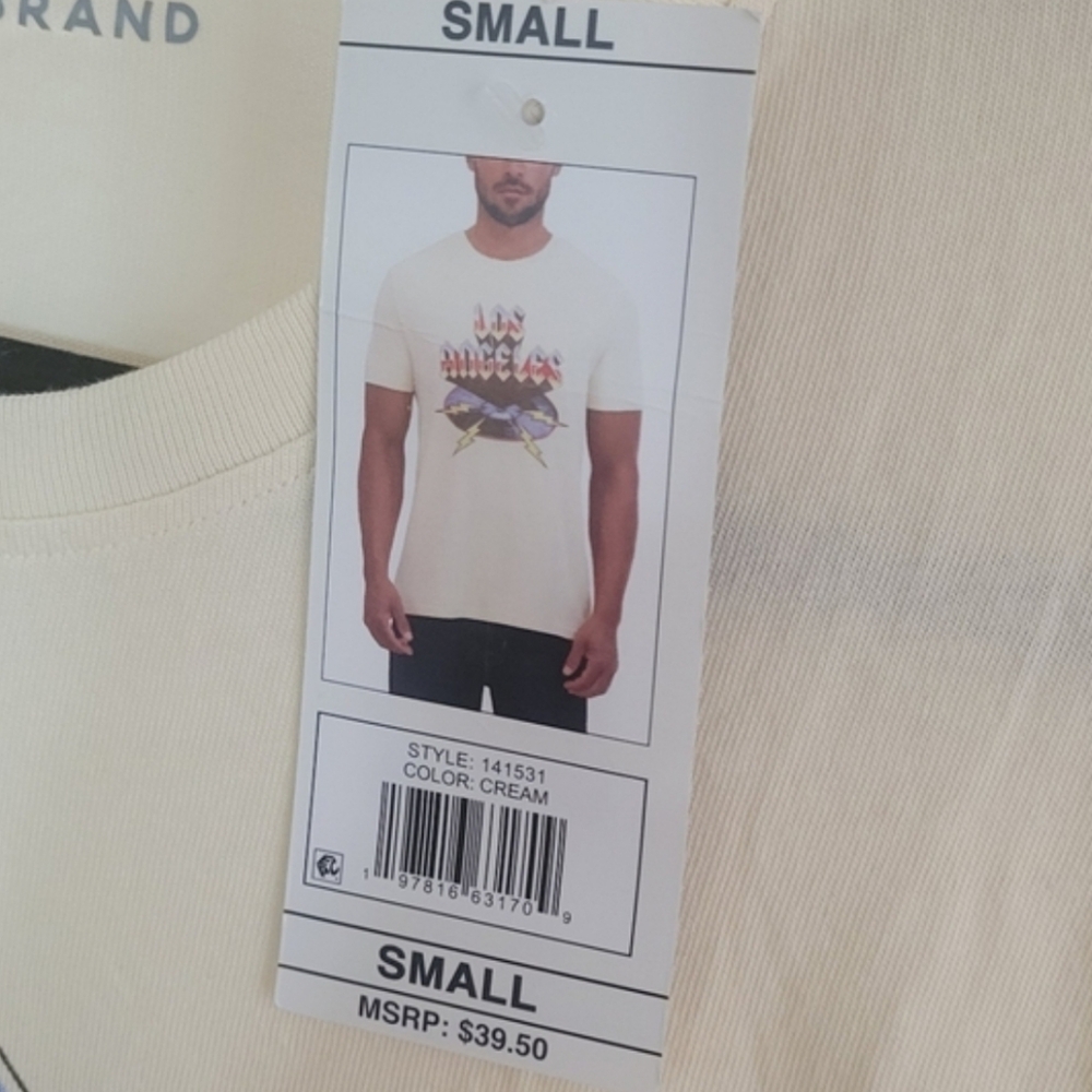 LUCKY BRAND Cotton Graphic Tee Size Small - Picture 5 of 7